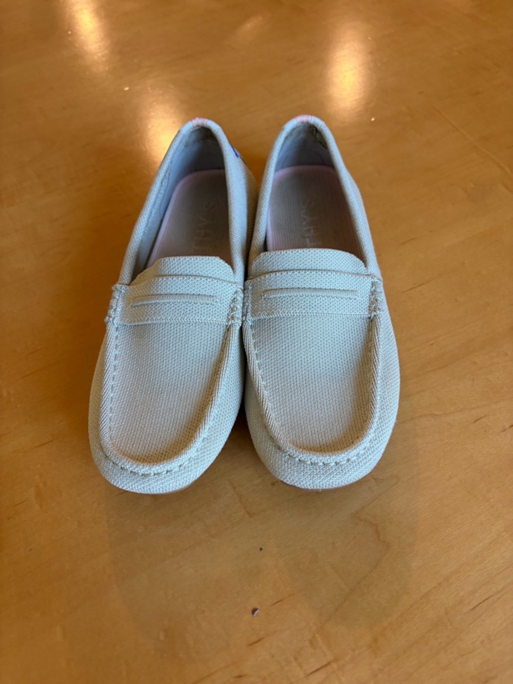 Rothy’s Driver Loafers in Light Beige